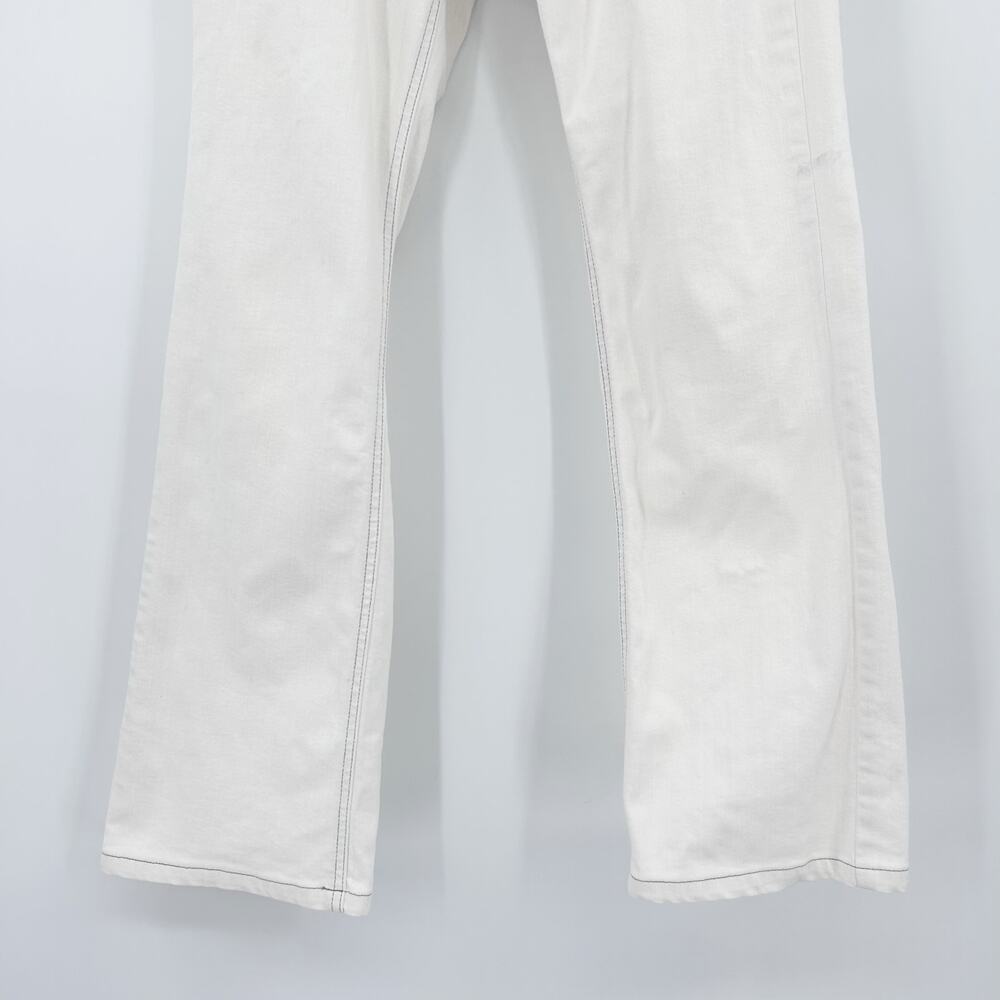 Marc Jacobs White Denim Straight Leg Jeans Vintage Y2K Luxury Womens Size 4 - Picture 5 of 9
